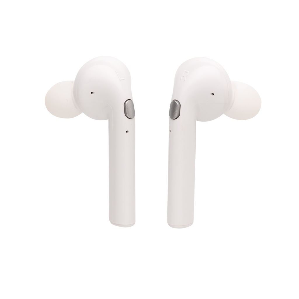 Auriculares inalámbricos personalizados  en caja de carga